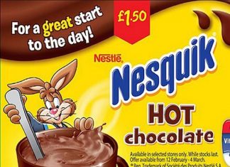 Uk, Nesquik cambia claim: troppi zuccheri per un “buon inizio”