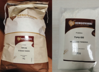 Richiamata farina di grano tenero 00 bio Bongiovanni per rischio allergeni