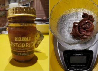 Alici del Cantabrico Rizzoli, metà del vasetto è olio ma nessuno lo dice