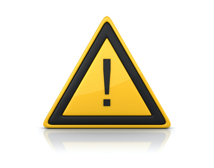 Warning Sign - EXCLAMATION POINT RICHIAMI ALIMENTARI
