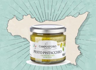 Quel pesto con pistacchio siciliano (di origine non europea)