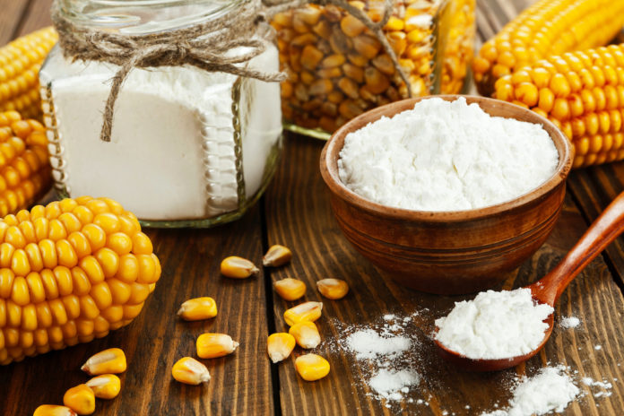Corn starch on the table amido di mais