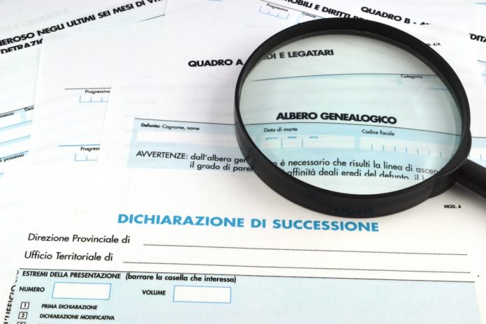 Dichiarazione di successione successione