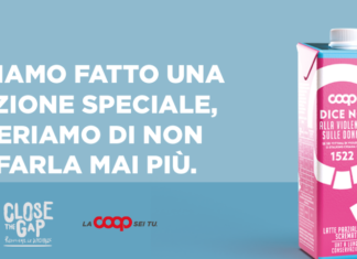 Il numero 1522 sarà su 2milioni di confezioni di latte Coop (e non solo) coop