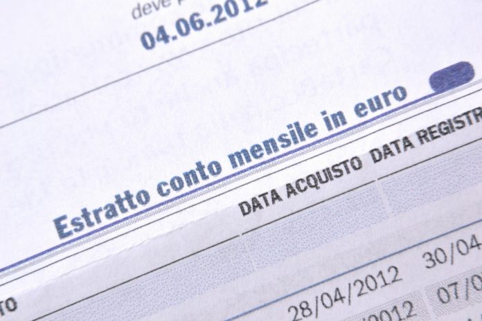 Estratto conto bancario conti correnti