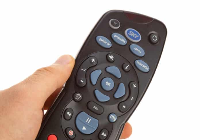 SKY remote control for digital satellite television