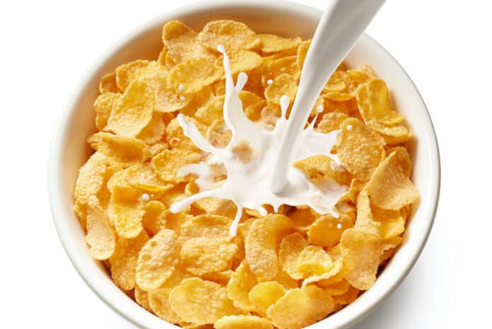 corn flakes with milk CORN FLAKES