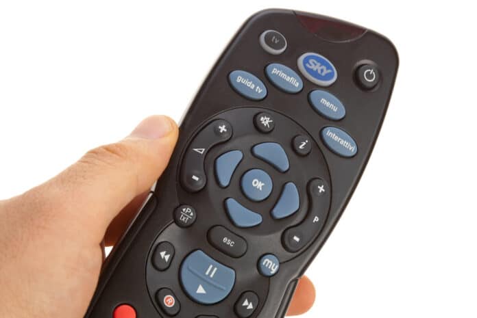 SKY remote control for digital satellite television SKY