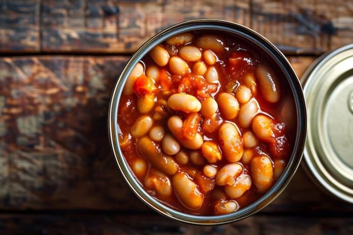 Canned baked beans